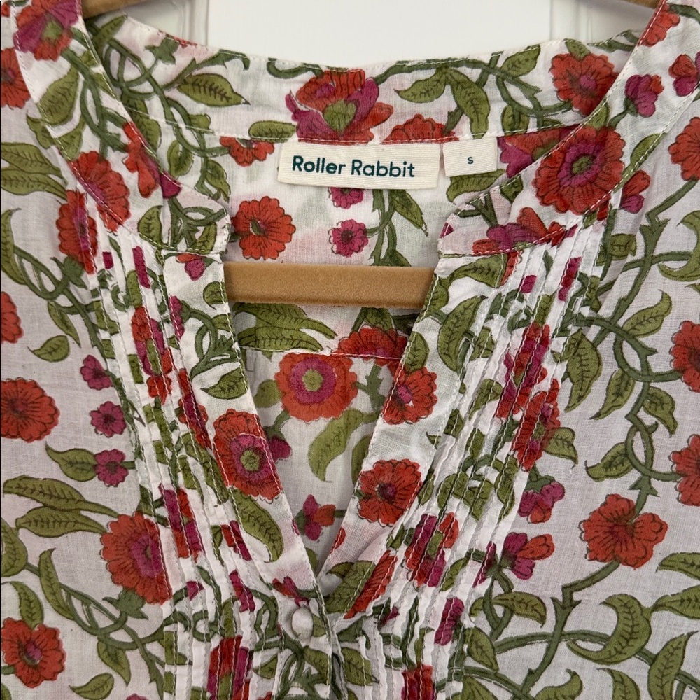 Roller Rabbit blouse, size small - Picture 2 of 2